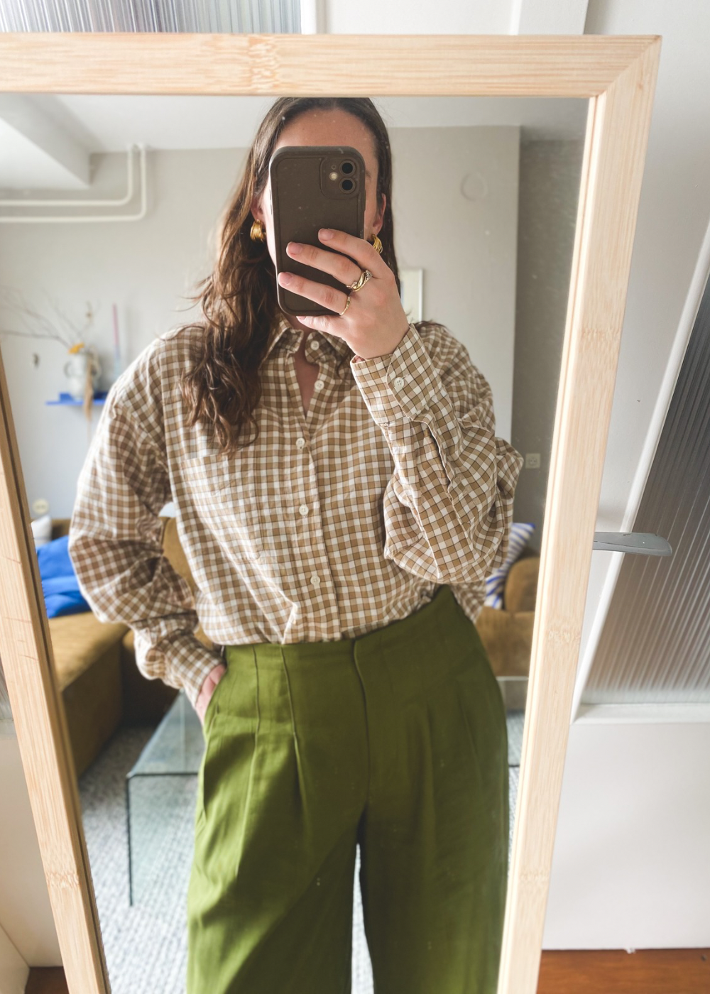 Remade - bruine blouse - l/xl