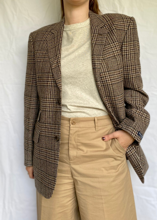 Geruiten dames blazer - maat L/XL