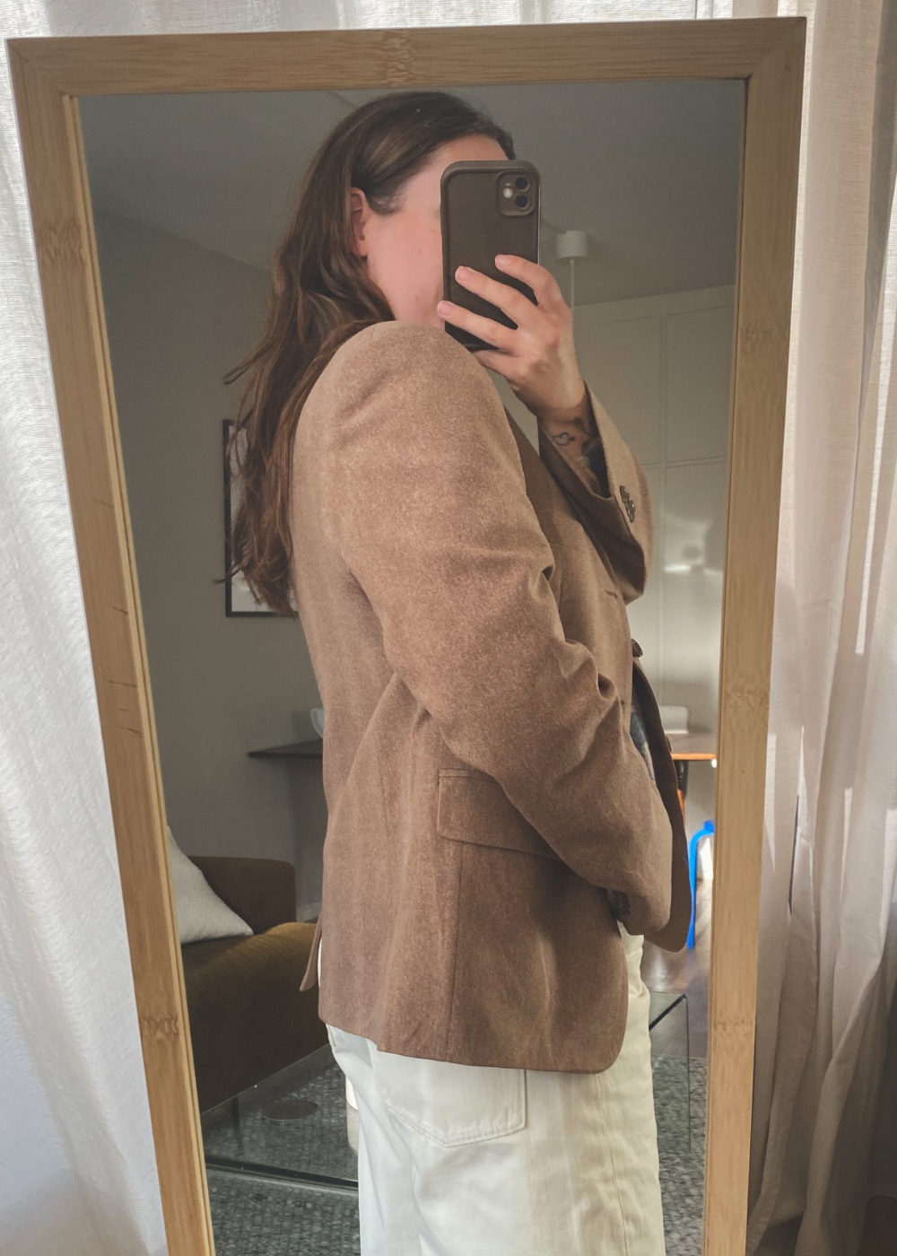 Beige blazer - maat M/L