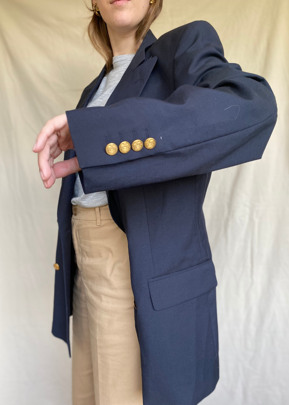 Klassieke blauwe blazer - L