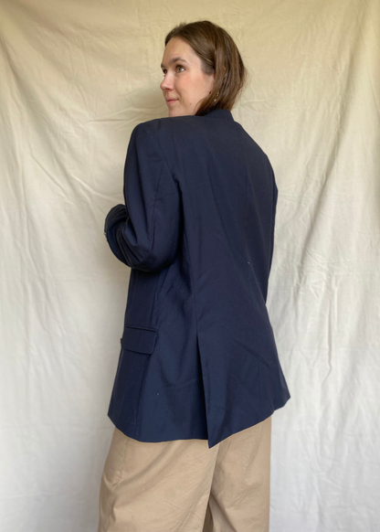 Klassieke blauwe blazer - L