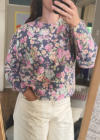 Bloemen trui - maat L/XL