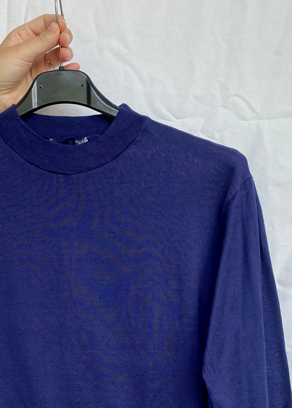 Dames katoen blauw shirt - maat XS/S