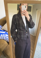 Bruine linnen blazer - maat L