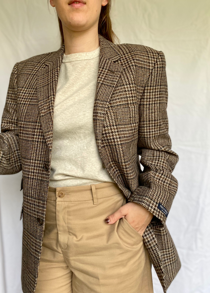 Geruiten dames blazer - maat L/XL