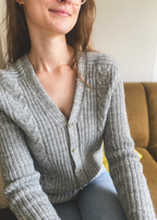 Grijs/blauw vest - maat XS/S