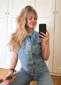 Denim gilet - maat XS/S/M