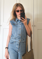 Denim gilet - maat XS/S/M