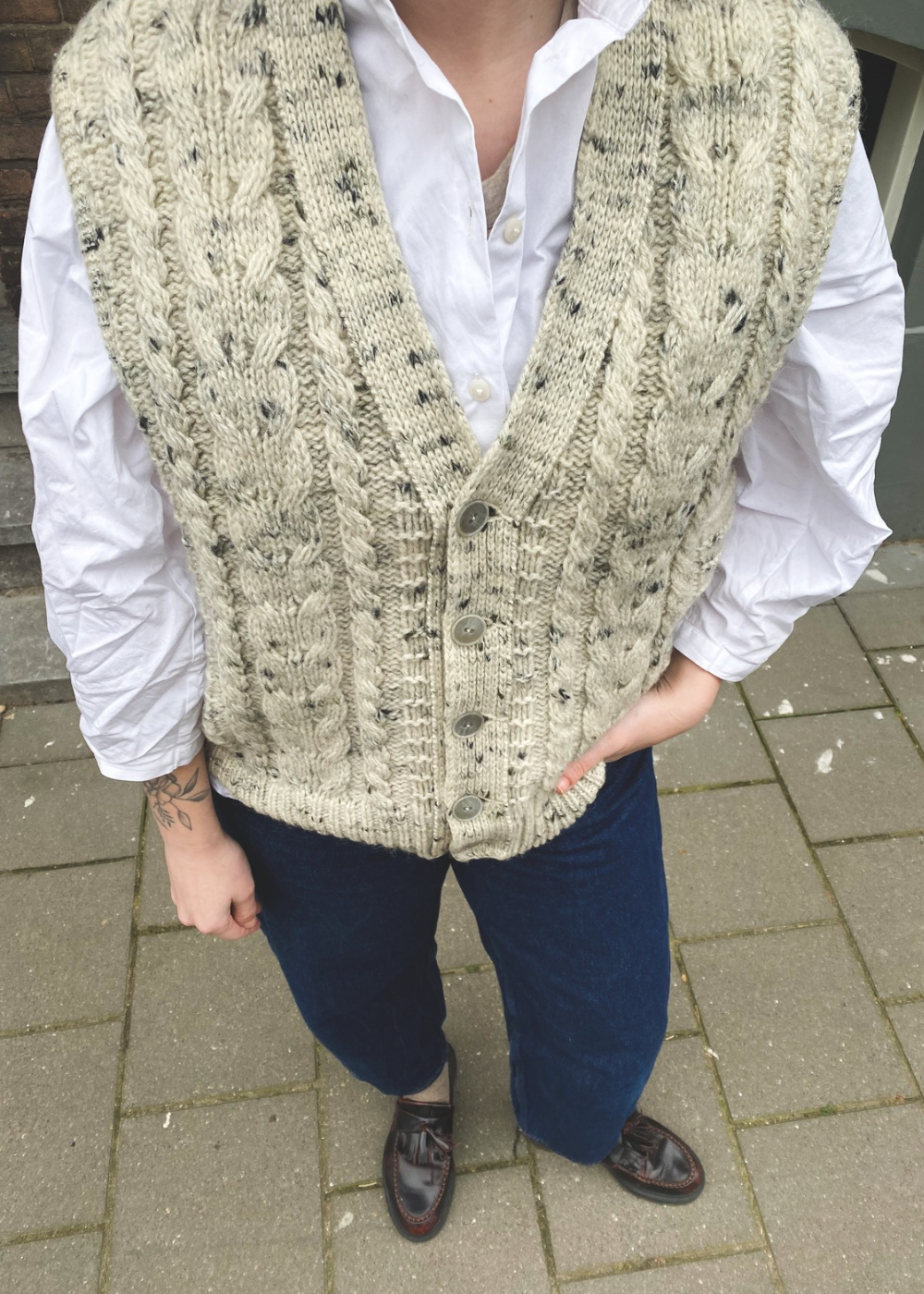 100% wollen gilet - maat L/XL