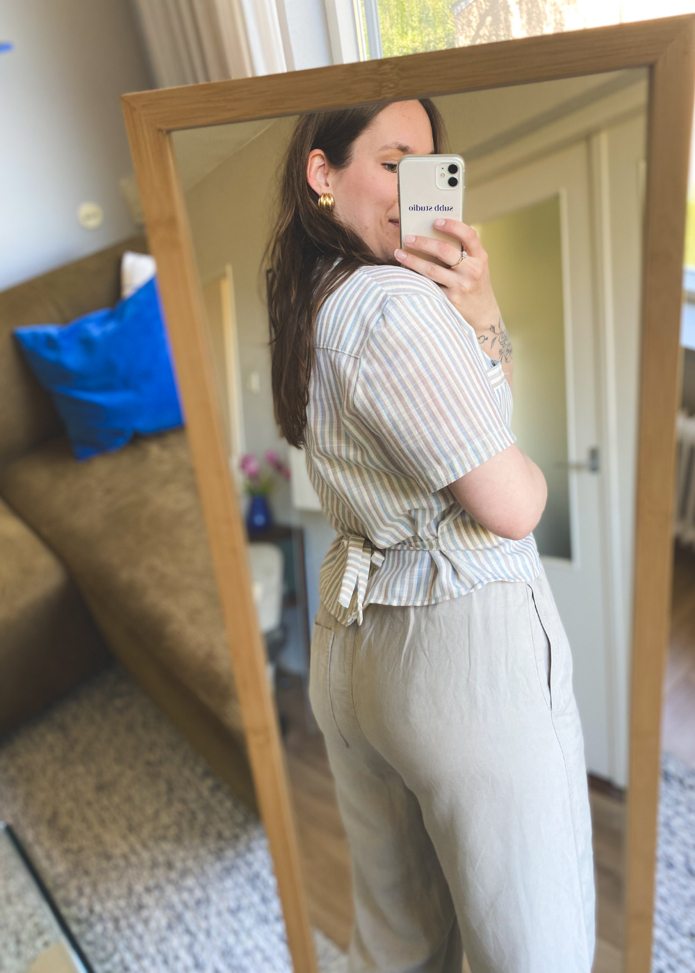 Remade blouse - maat S/M