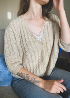 Beige vest - maat S/M