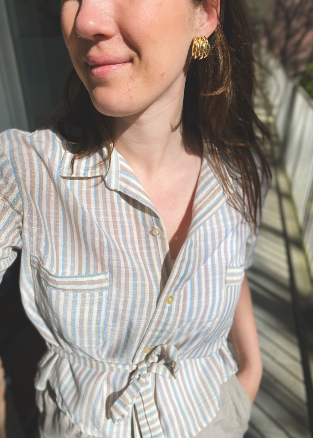 Remade blouse - maat S/M