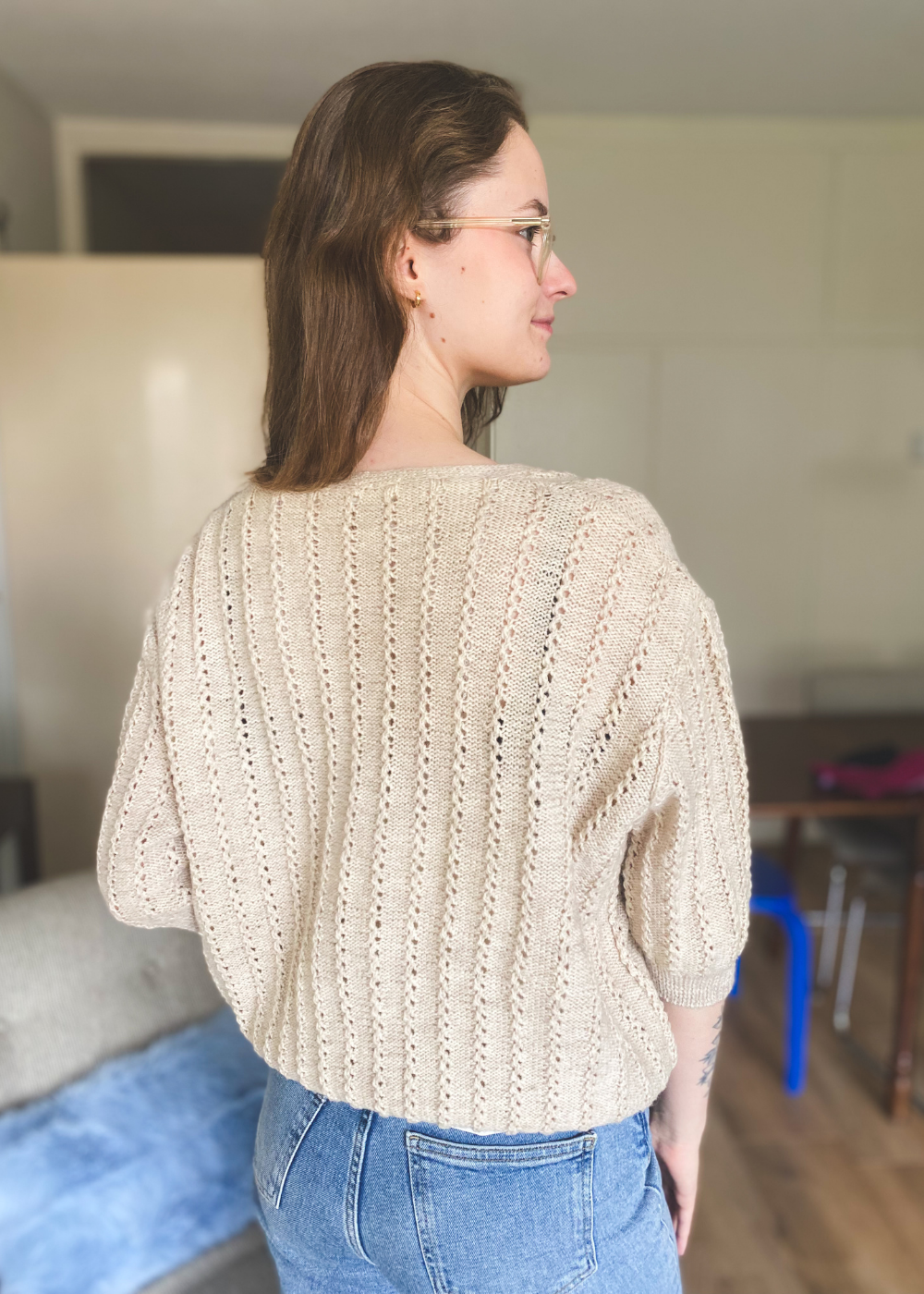 Beige vest - maat S/M