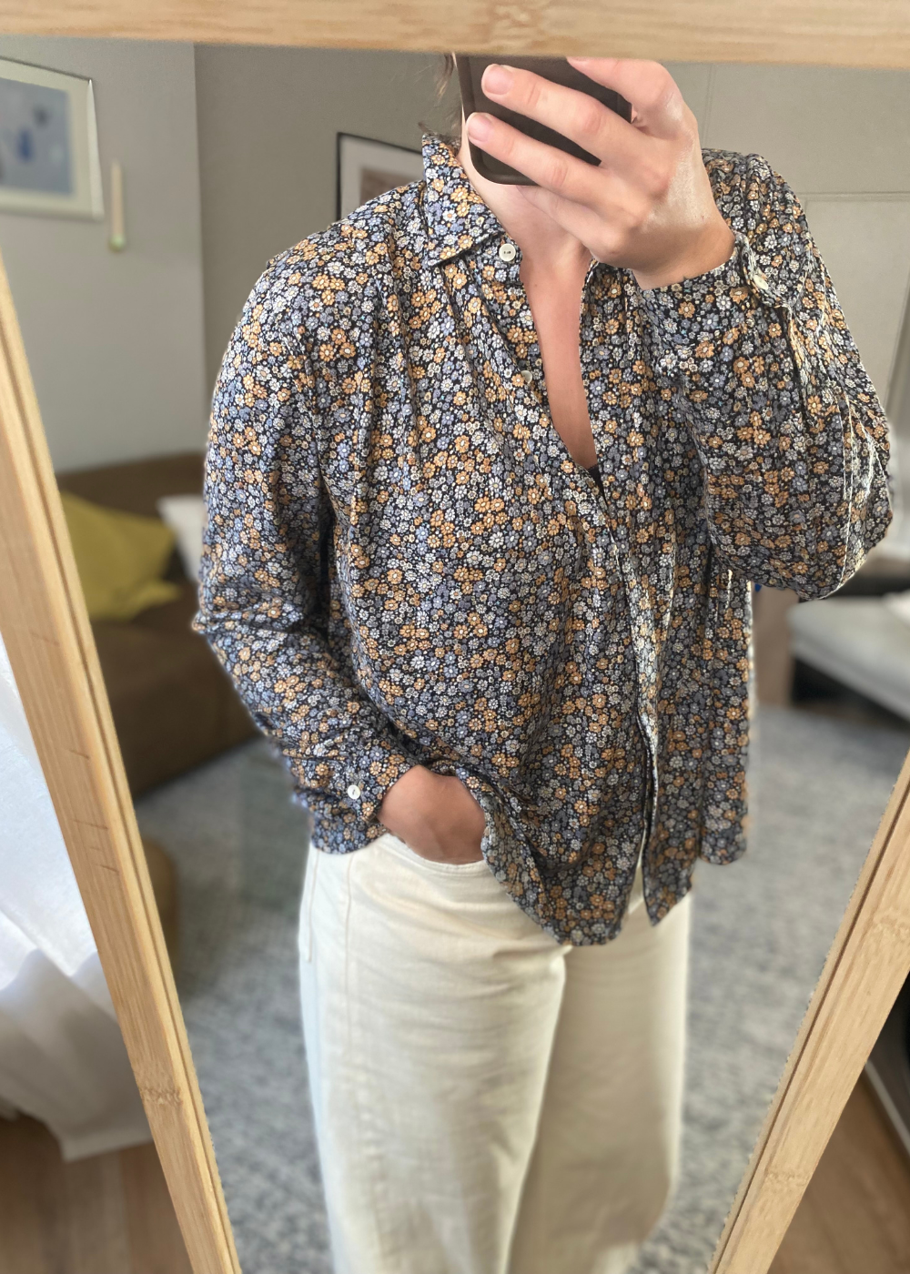 Bloemen blouse - maat XS/S