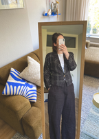 Bruine linnen blazer - maat L