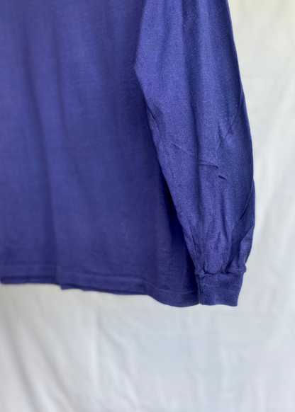 Dames katoen blauw shirt - maat XS/S