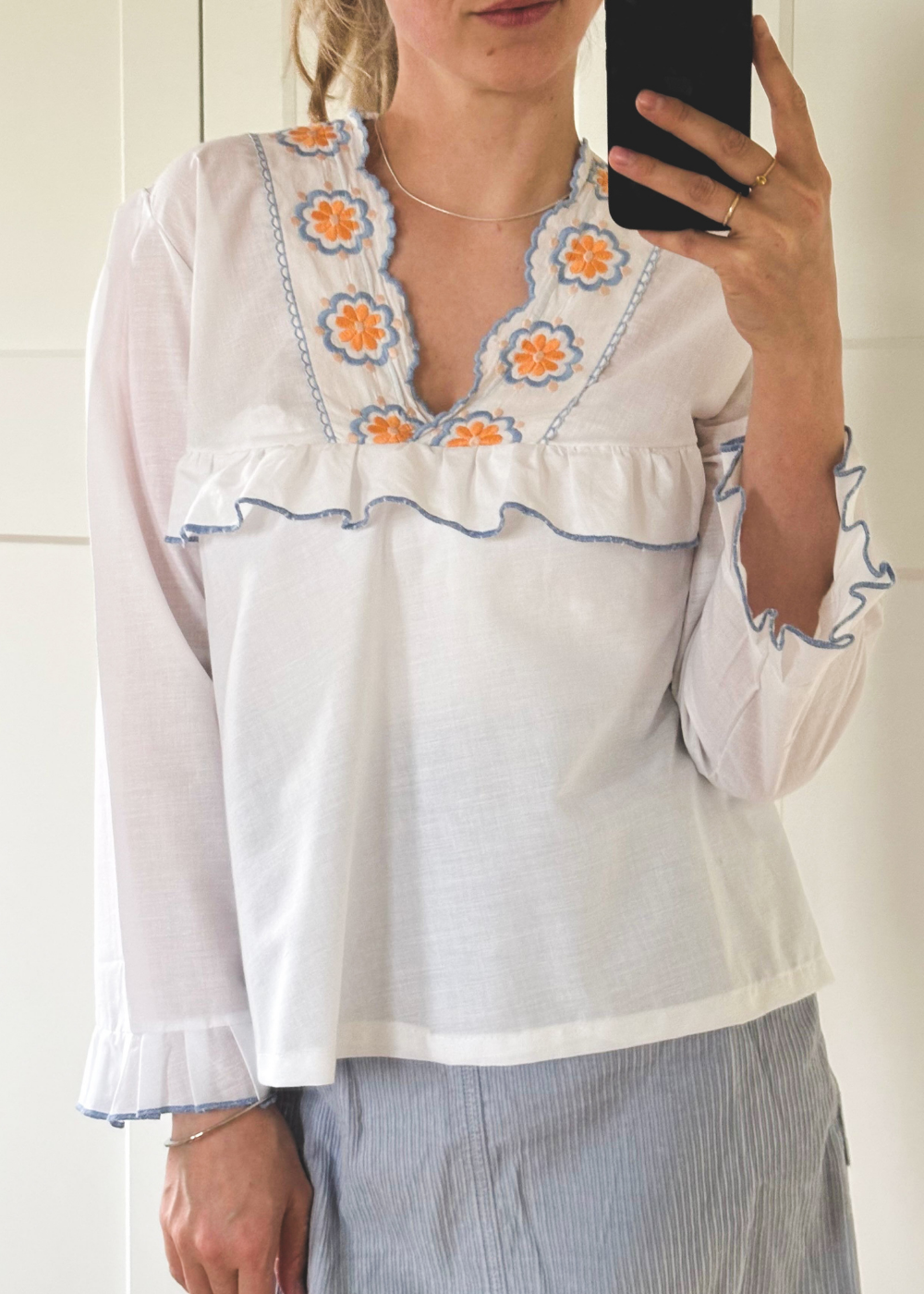 Romantische blouse - maat S/M
