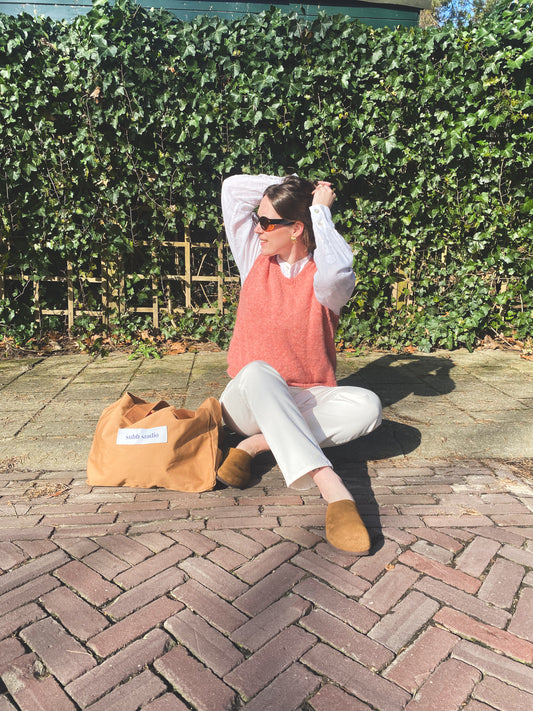 Zachtroze spencer - maat