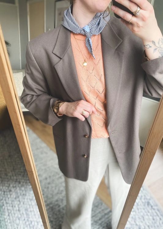 Cashmere blazer - maat L/XL