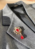 Rode broche