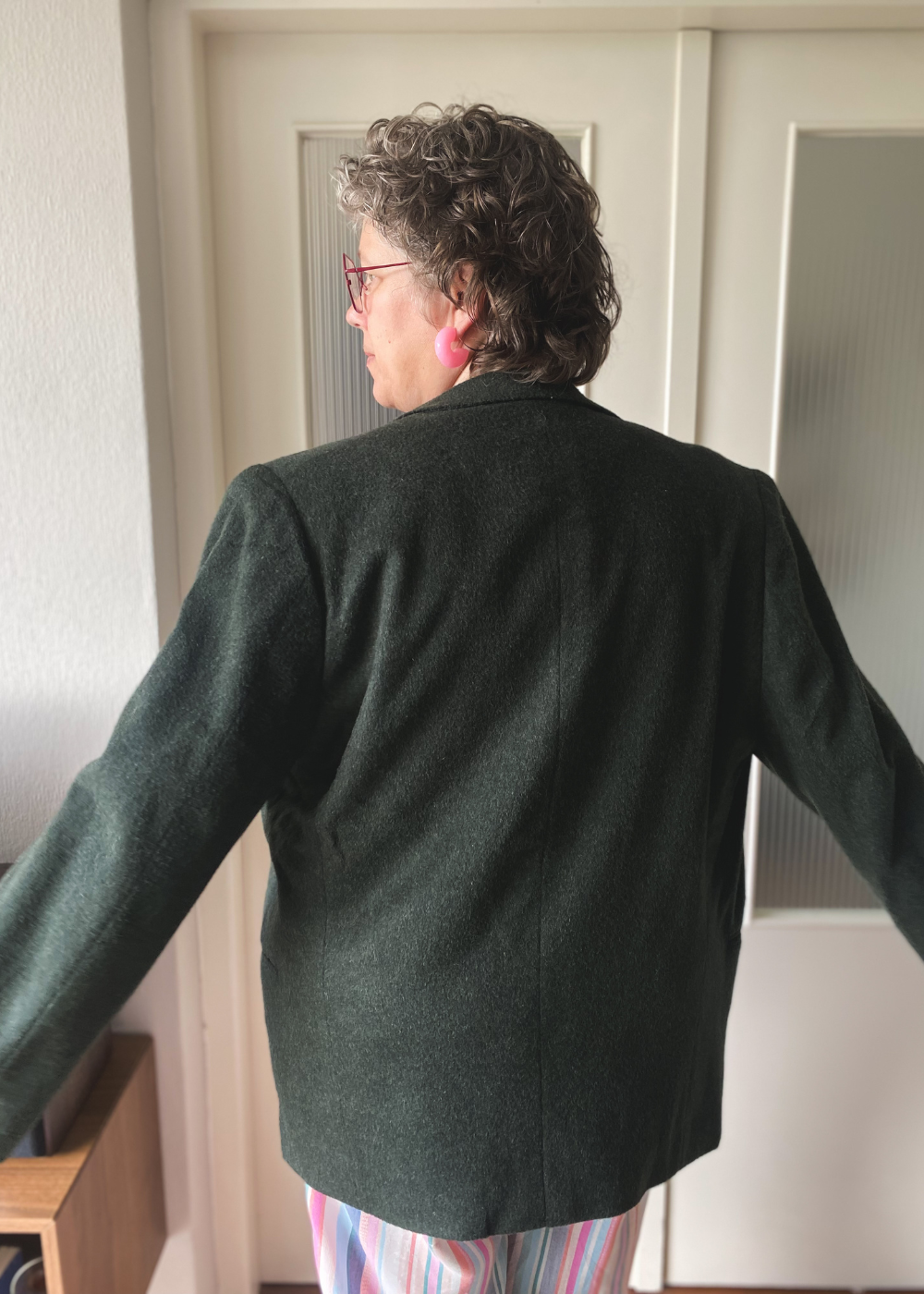 Donkergroene blazer - maat L/XL/XXL