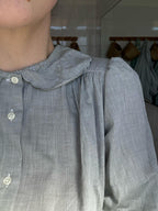 Mintgroene katoenen blouse - maat XS/S