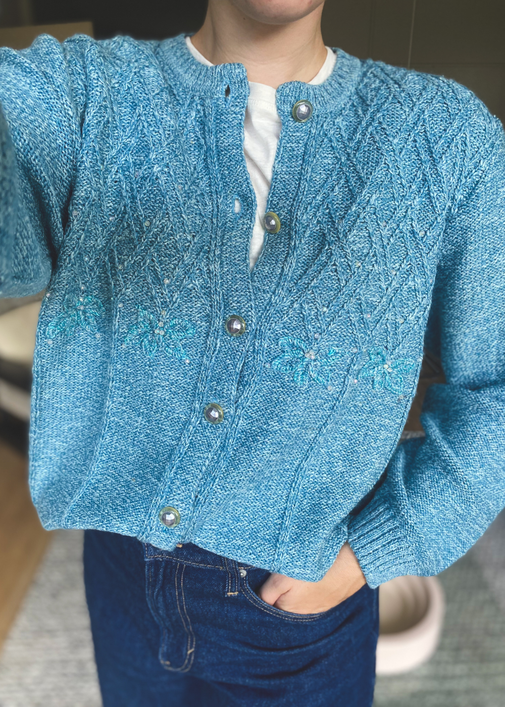 Blauw vest - maat L/XL