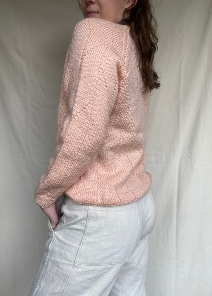 Lichtroze katoenen vest - maat M/L