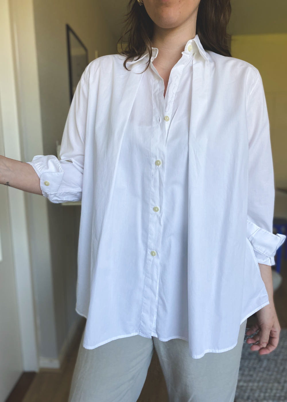 Witte blouse - maat M/L