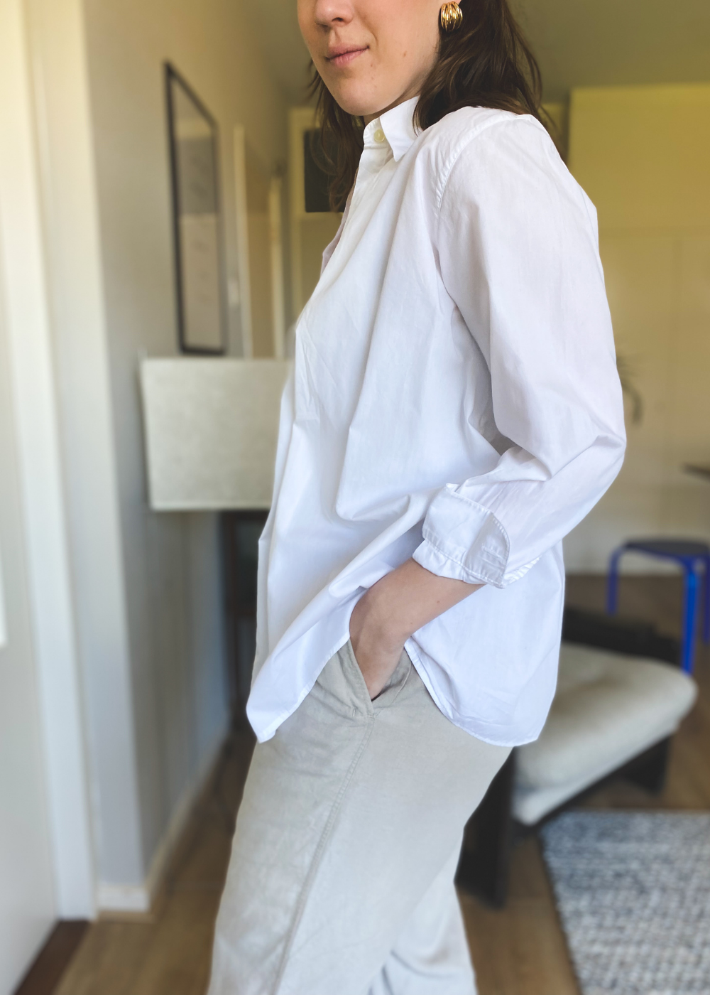 Witte blouse - maat M/L