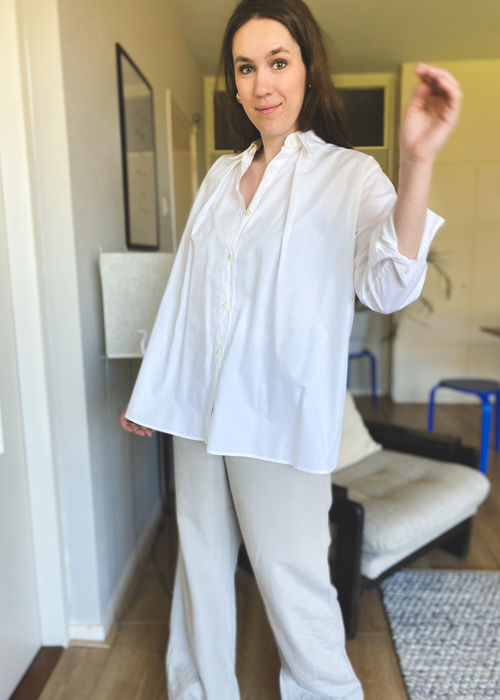Witte blouse - maat M/L