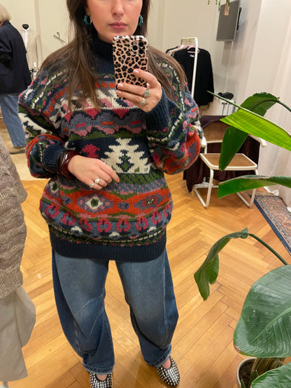 100% shetland wollen trui - maat L/XL