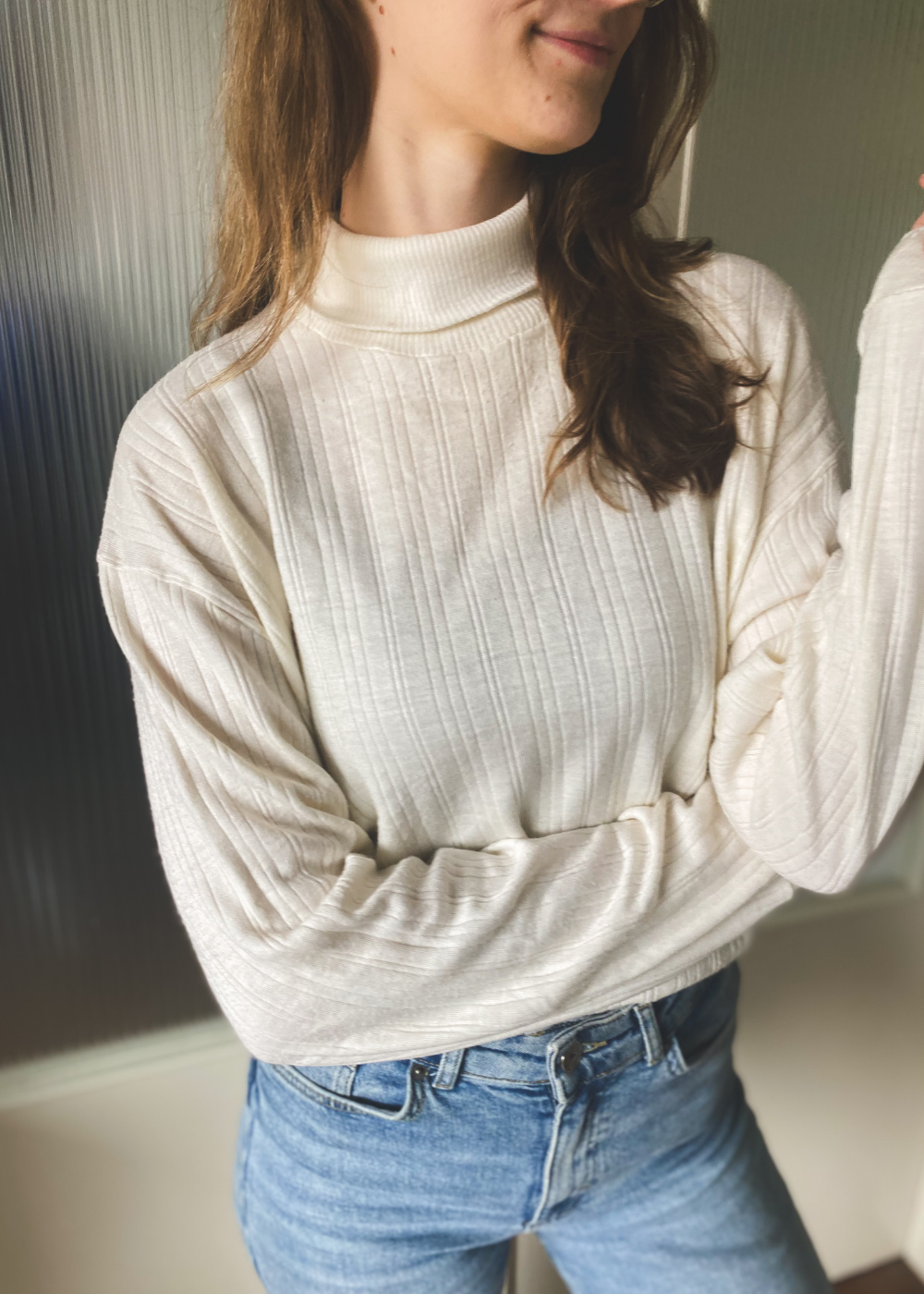 Creme witte koltrui - maat M/L