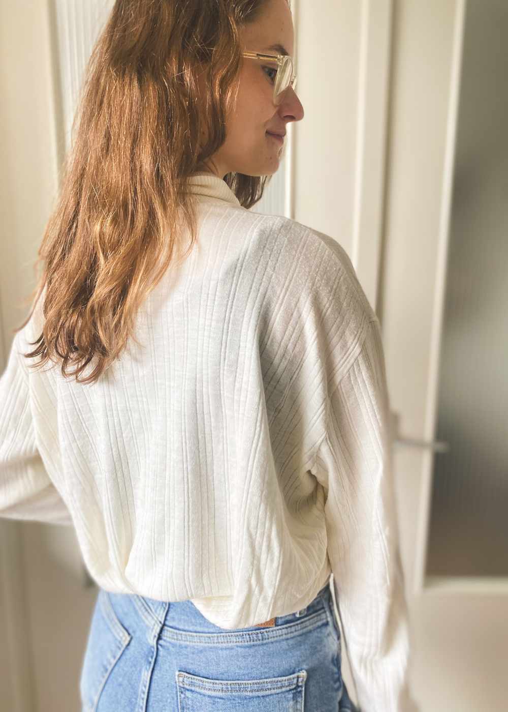 Creme witte koltrui - maat M/L