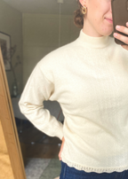 Creme witte cashmere trui - maat S/M