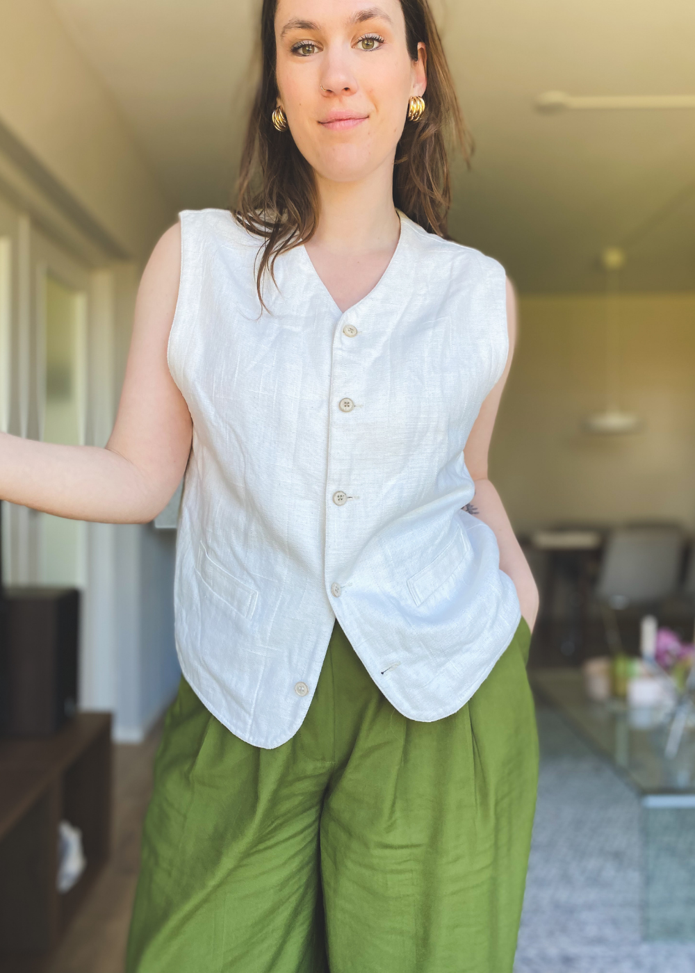 Viscose gilet - maat L/XL