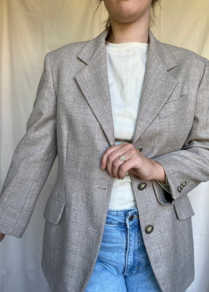 Licht grijze dames blazer - maat S/M