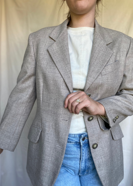 Licht grijze dames blazer - maat S/M