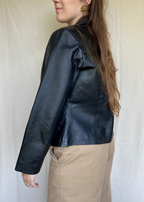 100% leren zwarte jas - maat M