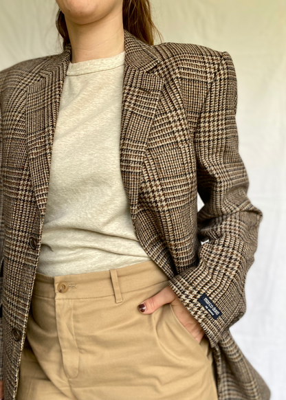 Geruiten dames blazer - maat L/XL