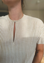 Beige katoenen top - maat S/M
