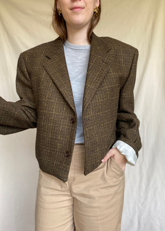 Remade blazer bruin - maat L/XL