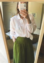 Zachtroze blouse - maat M/L