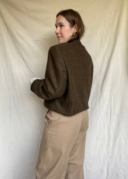 Remade blazer bruin - maat L/XL