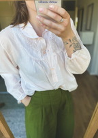 Zachtroze blouse - maat M/L