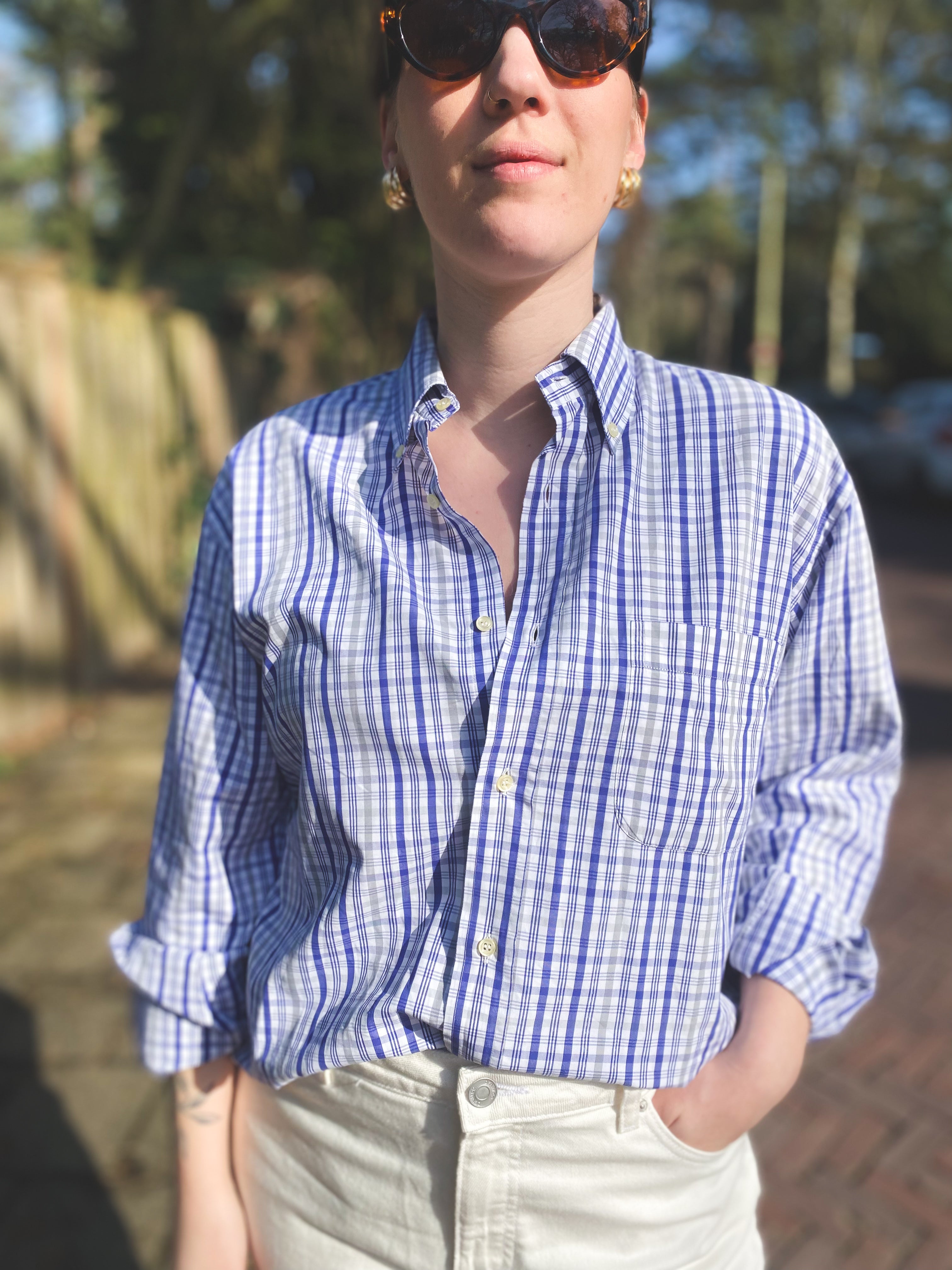 Zacht katoenen blouse - maat L/XL