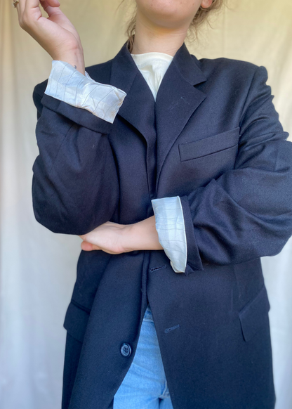 Donkerblauwe blazer - maat XL/XXL