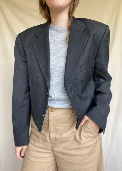 Remade donkergrijze blazer - maat M/L