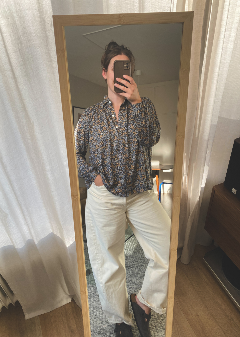 Bloemen blouse - maat XS/S