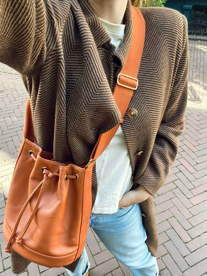 Lichtbruine bucket bag